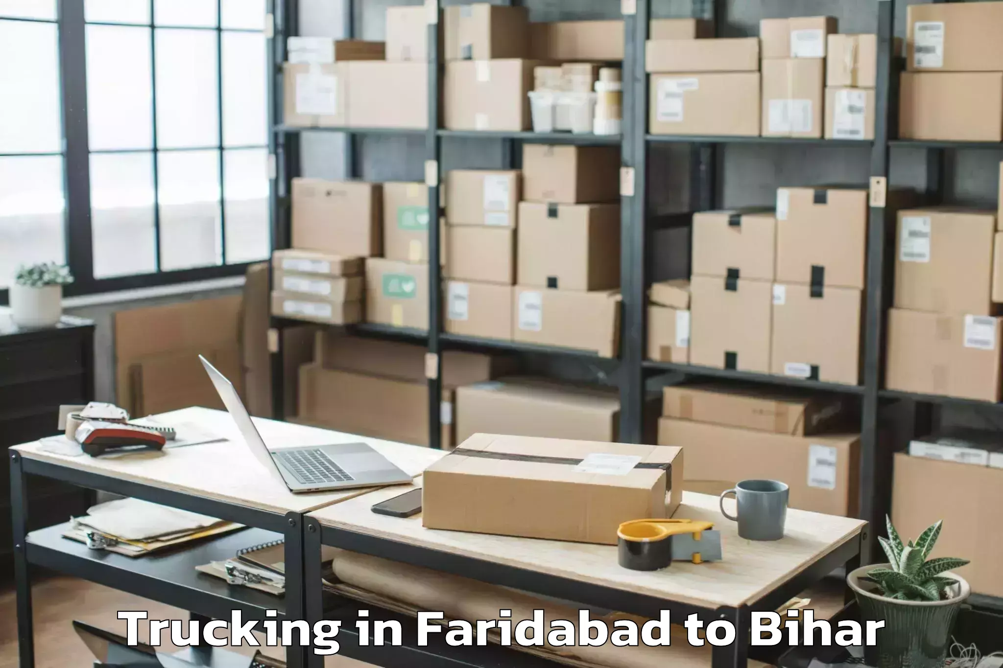 Professional Faridabad to Phulparas Trucking